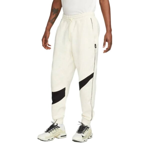 Nike Swoosh Fleece Pants DX0564-113 Size L-Tall Ivory - Picture 5 of 6